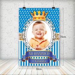 Kral Taç Mavi Poster 50x70