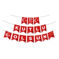 23 Nisan Kutlu Olsun Harf Afiş