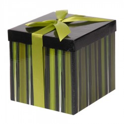Yeşil Katlanabilir Hediye Kutusu 15,5x15,5 cm