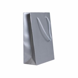 Gümüş Lüks Karton Çanta 11x16,5cm