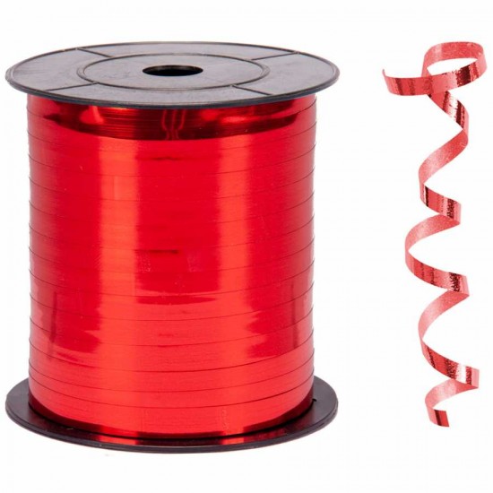 Metalik Kırmızı Renk Rafya 8 mm x 200 m