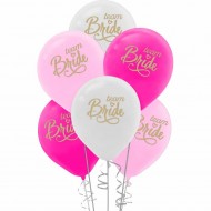 Team Bride Baskılı Renkli Balon 10'lu