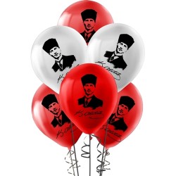 Atatürk Baskılı Balon 100'lü 11"