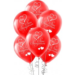 Seni Seviyorum Baskılı Balon 11"