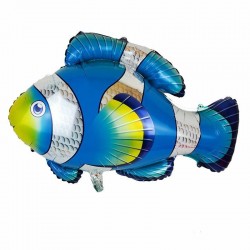 Mavi Balık Folyo Balon