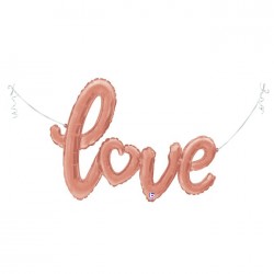 Rose Gold Love Grabo Folyo Balon