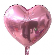 Pembe Kalp Folyo Balon 46 cm