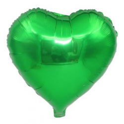 Yeşil Kalp Folyo Balon 86 cm