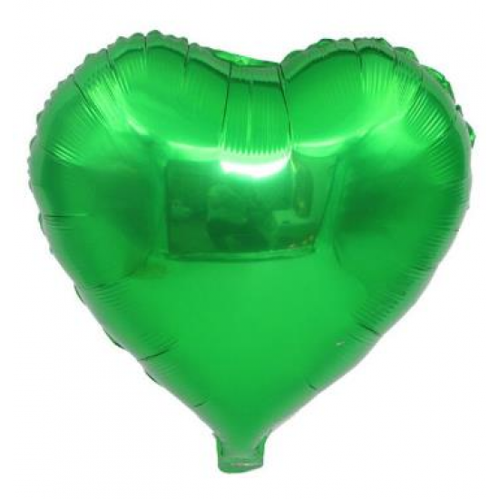 Yeşil Kalp Folyo Balon 86 cm