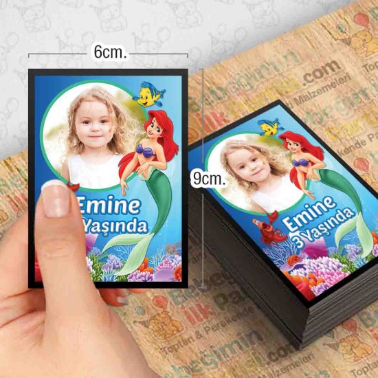 Deniz Kızı Kişiye Özel Magnet 10 Adet Deniz Kızı Kişiye Özel Magnet 10 Adet