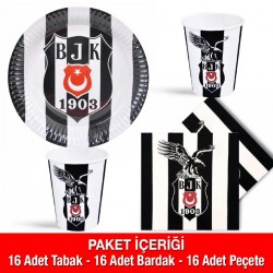 Beşiktaş Lisanslı Parti Seti 16 Kişilik