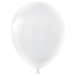 Pastel Beyaz Balon 100'lü