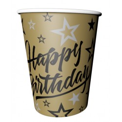 Golden Stars Karton Bardak 8'li