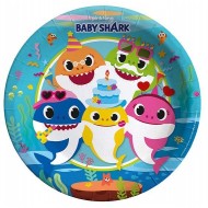 Baby Shark Karton Tabak 23 cm 8'li