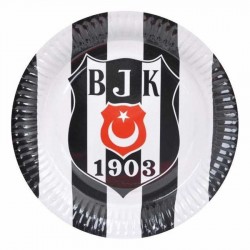 Beşiktaş Karton Tabak 23 cm 8'li