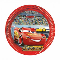 Cars 3 Karton Tabak 23 cm 8'li