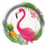 Flamingo Karton Tabak 23 cm 8'li