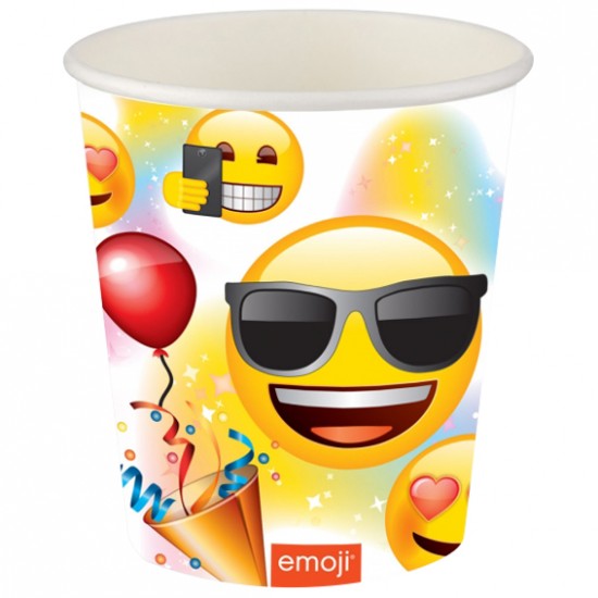 Emoji Parti Karton Bardak 8'li