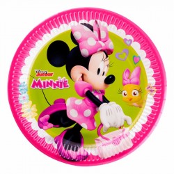 Minnie Mutlu Arkadaşlar Karton Tabak 23 cm 8'li