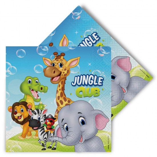 Jungle Club Peçete 33x33cm 16'lı