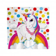 Unicorn Rainbow Kağıt Peçete 33x33 cm 16'lı