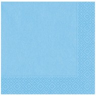 Açık Mavi Kağıt Peçete 33x33 cm 20'li