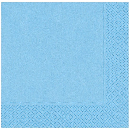 Açık Mavi Kağıt Peçete 33x33 cm 20'li