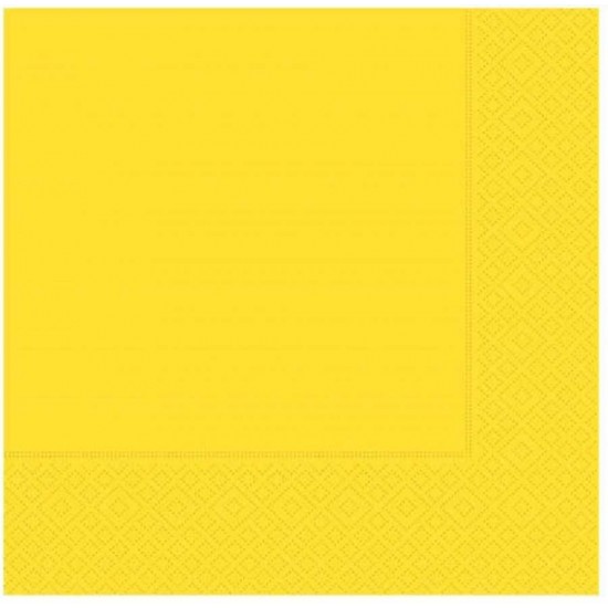 Sarı Kağıt Peçete 33x33 cm 20'li