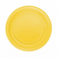 Sarı Plastik Tabak 22 cm 25'li