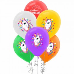 Unicorn Baskılı Pastel Balon 100'lü