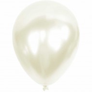 Metalik Beyaz Balon 10'lu