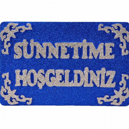 Sünnetime Hoşgeldiniz Mavi Strafor Süs