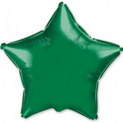 Koyu Yeşil Yıldız Folyo Balon 46 cm