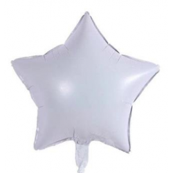 Beyaz Yıldız Folyo Balon 46 cm