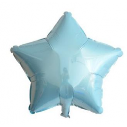 Açık Mavi Yıldız Folyo Balon 60 cm