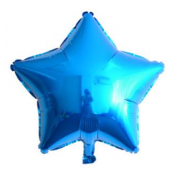 Mavi Yıldız Folyo Balon 46 cm