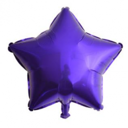 Koyu Mavi Yıldız Folyo Balon 46 cm