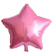 Pembe Yıldız Folyo Balon 60 cm