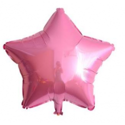 Pembe Yıldız Folyo Balon 46 cm
