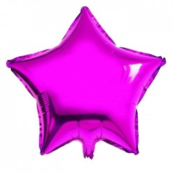 Mor Yıldız Folyo Balon 60 cm